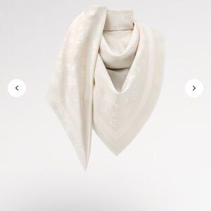 Louis Vuitton Cream Scarf